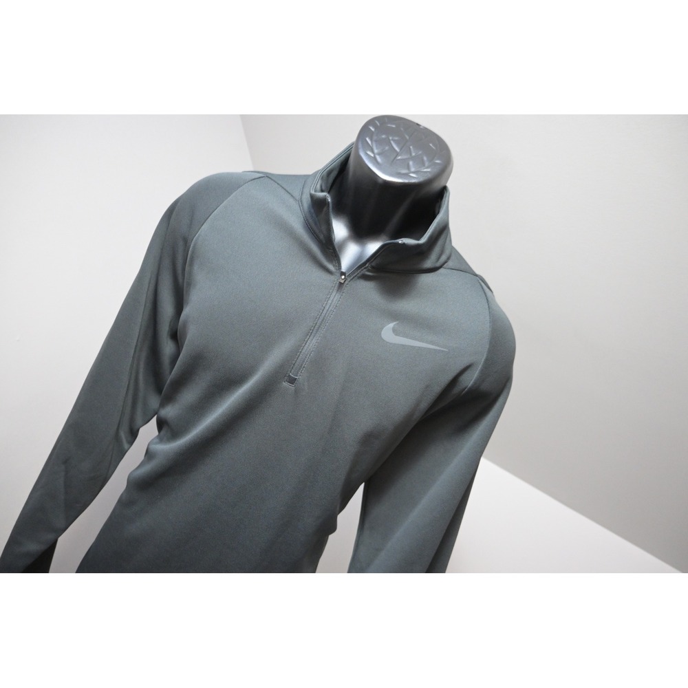 Nike Pullover Golf Jacket Mens Large Gray 1/4 Zip Long Sleeve Athletic Excellent - Picture 4 of 10
